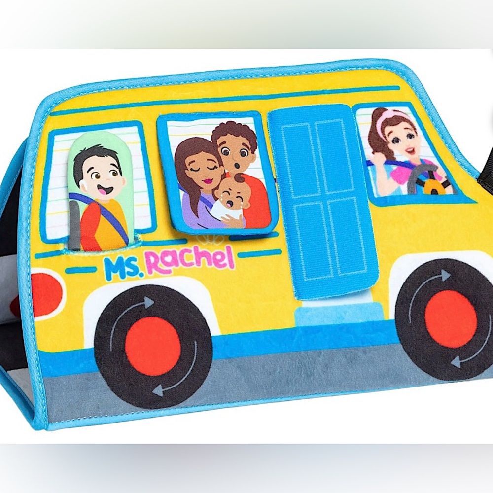 Ms. Rachel Official Tummy Time Plush Activity Bus NEW